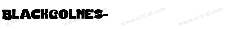 BlackColnes字体转换