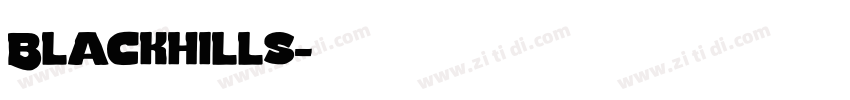 Blackhills字体转换