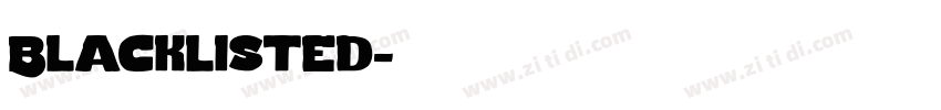 Blacklisted字体转换