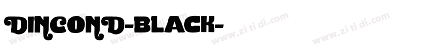 DINCOND-black字体转换