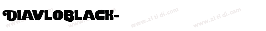 DiavloBlack字体转换