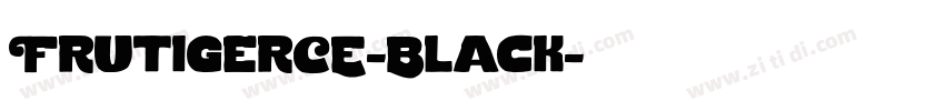 FrutigerCE-Black字体转换