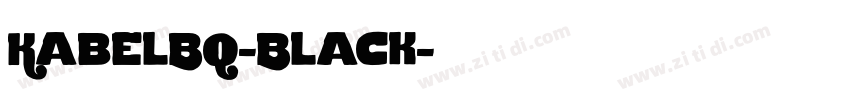 KabelBQ-Black字体转换
