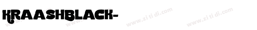 KraashBlack字体转换