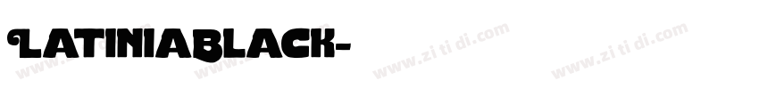 LatiniaBlack字体转换