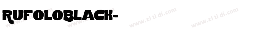 RufoloBlack字体转换