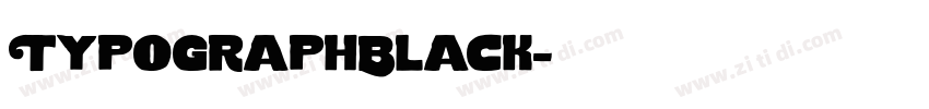 TypographBlack字体转换