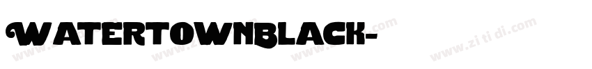 WatertownBlack字体转换
