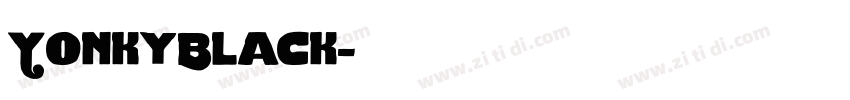 YonkyBlack字体转换