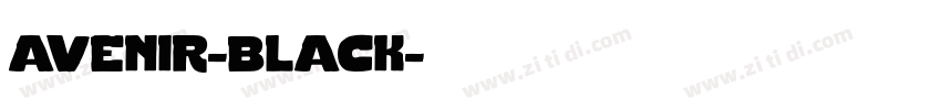 avenir-black字体转换