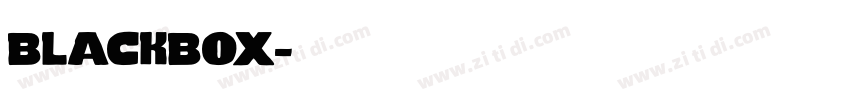 blackbox字体转换