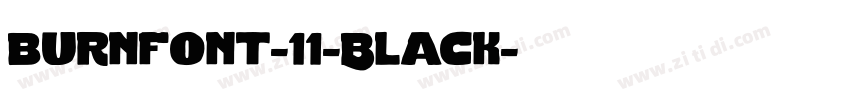 burnfont-11-Black字体转换