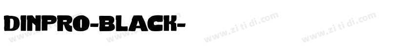 dinpro-black字体转换