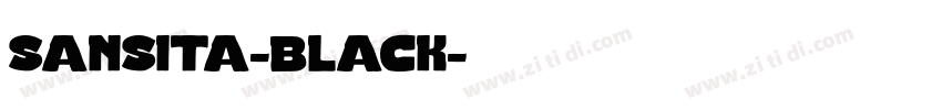 sansita-black字体转换