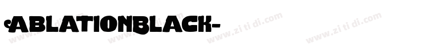AblationBlack字体转换
