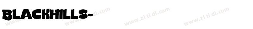Blackhills字体转换