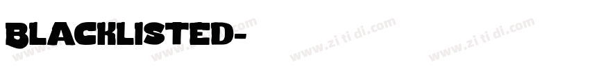 Blacklisted字体转换