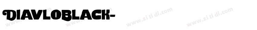 DiavloBlack字体转换