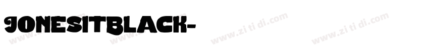 JonesitBlack字体转换