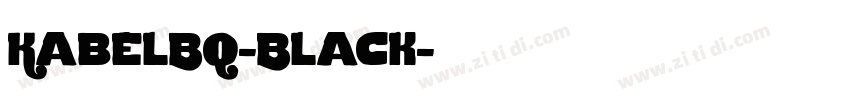 KabelBQ-Black字体转换
