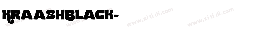 KraashBlack字体转换