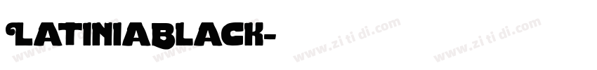 LatiniaBlack字体转换