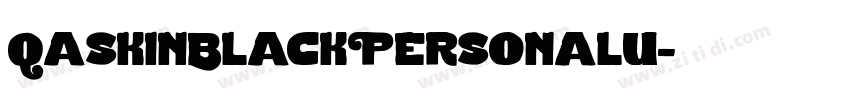 QaskinBlackPersonalU字体转换