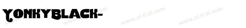 YonkyBlack字体转换