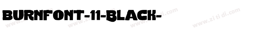 burnfont-11-Black字体转换