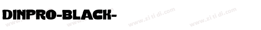 dinpro-black字体转换
