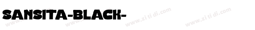 sansita-black字体转换