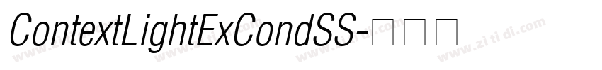 ContextLightExCondSS字体转换