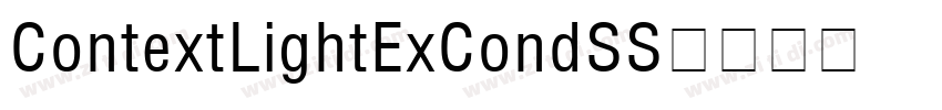 ContextLightExCondSS字体转换