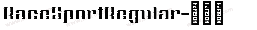 RaceSportRegular字体转换