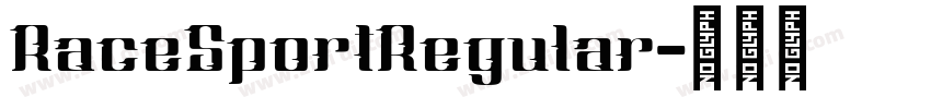 RaceSportRegular字体转换