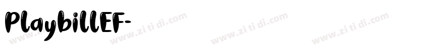 PlaybillEF字体转换