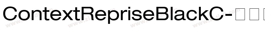 ContextRepriseBlackC字体转换