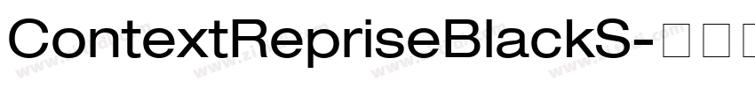 ContextRepriseBlackS字体转换