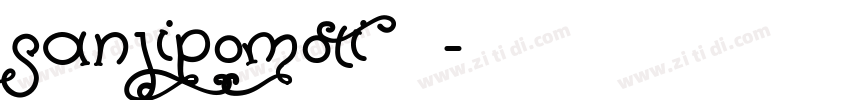 SanJiPoMoTi10字体转换