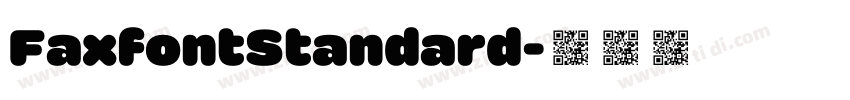 FaxfontStandard字体转换