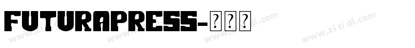 FuturaPress字体转换