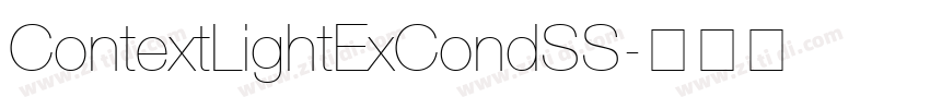 ContextLightExCondSS字体转换