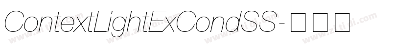 ContextLightExCondSS字体转换