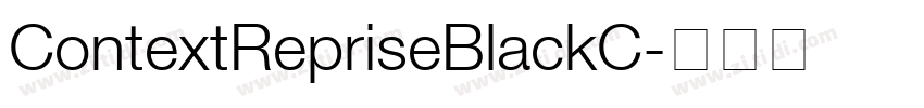 ContextRepriseBlackC字体转换