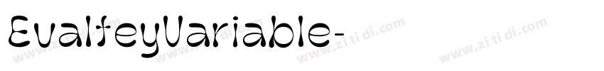EvalfeyVariable字体转换