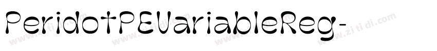 PeridotPEVariableReg字体转换