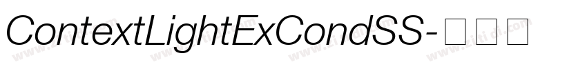 ContextLightExCondSS字体转换