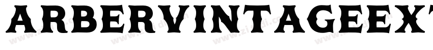 ArberVintageExtended字体转换