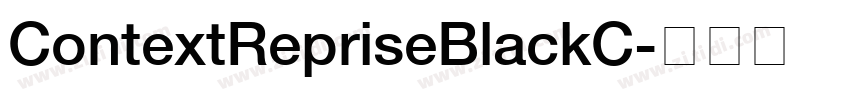 ContextRepriseBlackC字体转换