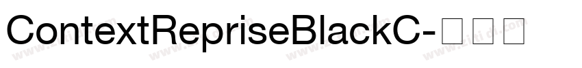 ContextRepriseBlackC字体转换